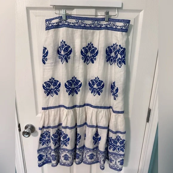 ☀️ New! ZARA Embroidered Midi Skirt - Picture 6 of 16